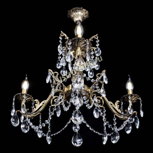 Люстра бронзовая Кассандра №3 журавлик в Магнитогорске Гусь Хрустальный