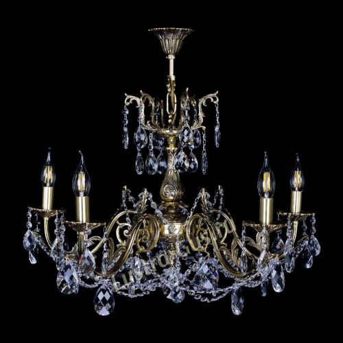 Бронзовая люстра Кассандра №5 баден в Магнитогорске Гусь Хрустальный