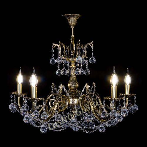 Бронзовая люстра Кассандра №5 шар в Магнитогорске Гусь Хрустальный