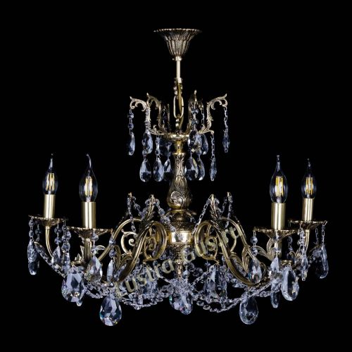 Бронзовая люстра Кассандра №5 журавлик в Магнитогорске Гусь Хрустальный