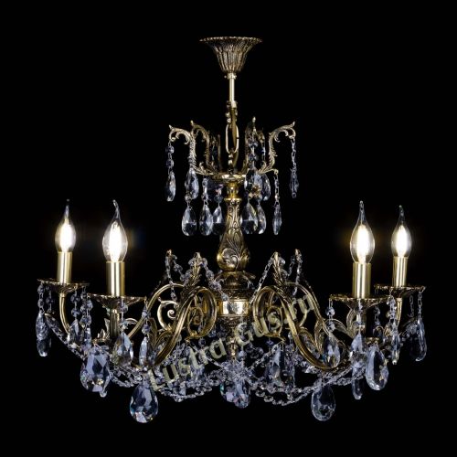 Бронзовая люстра Кассандра №5 журавлик в Магнитогорске Гусь Хрустальный