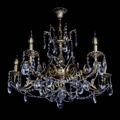 Бронзовая люстра Кассандра №5 журавлик в Магнитогорске Гусь Хрустальный