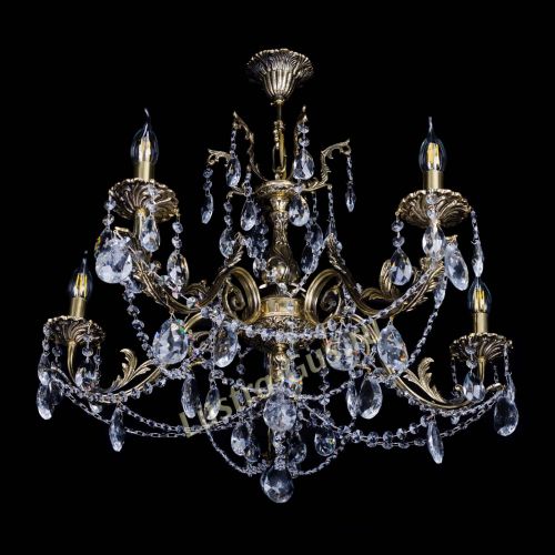 Бронзовая люстра Кассандра №5 журавлик в Магнитогорске Гусь Хрустальный