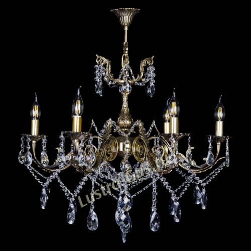 Бронзовая люстра Кассандра №6/2 баден в Магнитогорске Гусь Хрустальный