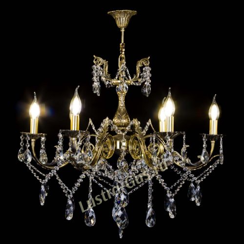 Бронзовая люстра Кассандра №6/2 баден в Магнитогорске Гусь Хрустальный