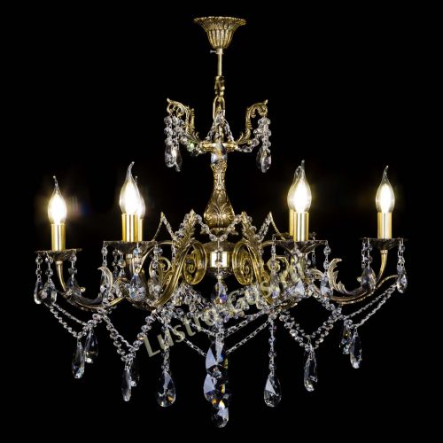  Бронзовая люстра Кассандра №6/2 лучик в Магнитогорске Гусь Хрустальный