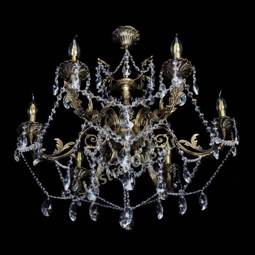  Бронзовая люстра Кассандра №6/2 лучик в Магнитогорске Гусь Хрустальный