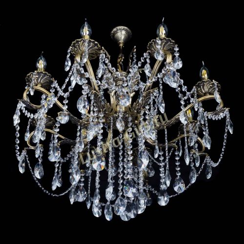 Бронзовая люстра Мелания №8/2 лучик в Магнитогорске Гусь Хрустальный