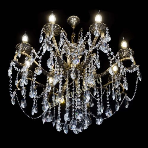 Бронзовая люстра Мелания №8/2 лучик в Магнитогорске Гусь Хрустальный