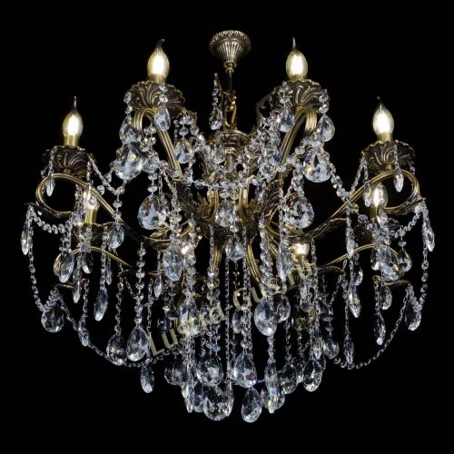 Бронзовая люстра Мелания №8/2 журавлик в Магнитогорске Гусь Хрустальный