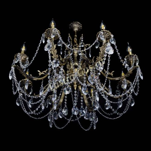 Бронзовая люстра Кассандра №8 баден в Магнитогорске Гусь Хрустальный