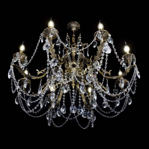 Бронзовая люстра Кассандра №8 баден в Магнитогорске Гусь Хрустальный