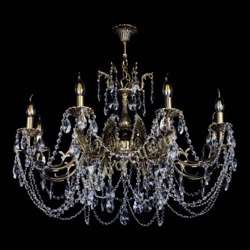 Бронзовая люстра Кассандра №8 лучик в Магнитогорске Гусь Хрустальный