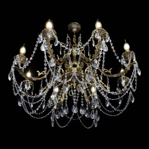 Бронзовая люстра Кассандра №8 лучик в Магнитогорске Гусь Хрустальный