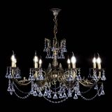 Бронзовая люстра Кассандра №8 удлиненная с конусами в Магнитогорске