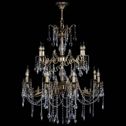 Люстра бронзовая Кассандра Алфея №12 журавлик в Магнитогорске Гусь Хрустальный