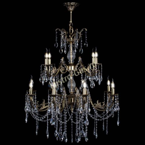 Люстра бронзовая Кассандра Алфея №12 журавлик в Магнитогорске Гусь Хрустальный