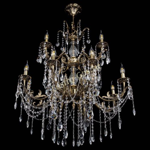 Люстра бронзовая Кассандра Алфея №12 журавлик в Магнитогорске Гусь Хрустальный