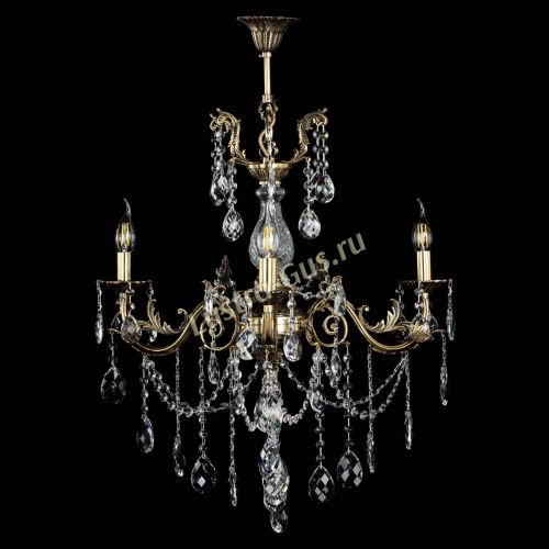 Люстра бронзовая Кассандра Алфея №3/1 баден в Магнитогорске Гусь Хрустальный