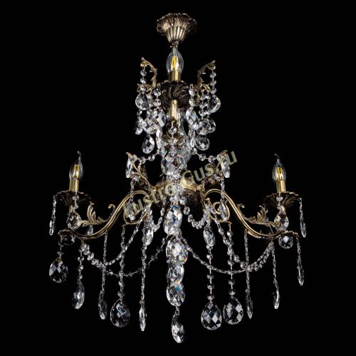 Люстра бронзовая Кассандра Алфея №3/1 баден в Магнитогорске Гусь Хрустальный