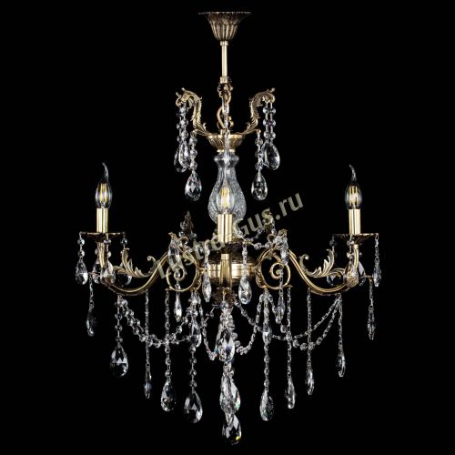 Люстра бронзовая Кассандра Алфея №3/1 журавлик в Магнитогорске Гусь Хрустальный