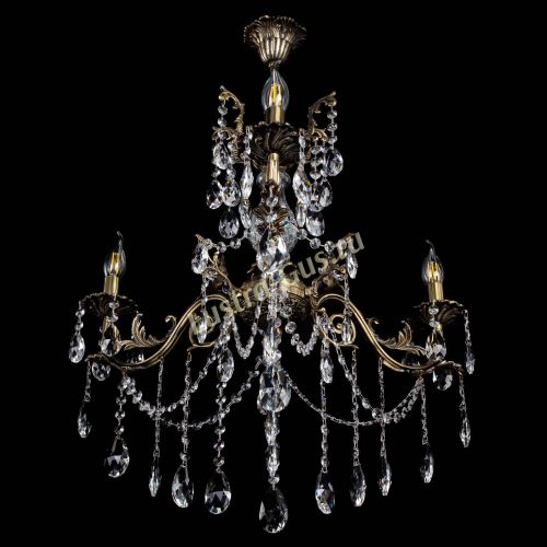 Люстра бронзовая Кассандра Алфея №3/1 журавлик в Магнитогорске Гусь Хрустальный