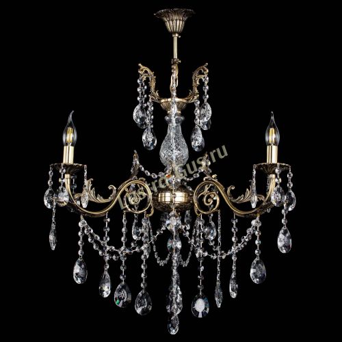 Люстра бронзовая Кассандра Алфея №3/1 звездочка в Магнитогорске Гусь Хрустальный