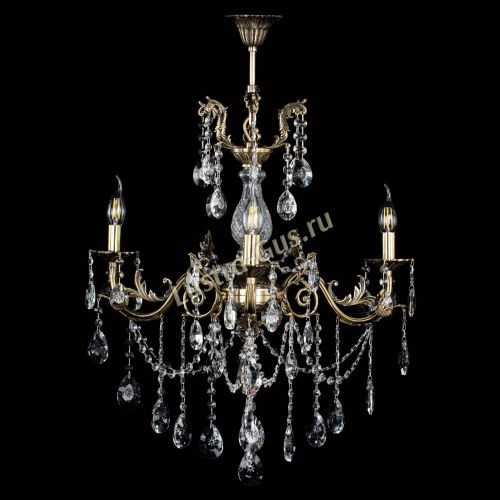 Люстра бронзовая Кассандра Алфея №3/1 звездочка в Магнитогорске Гусь Хрустальный