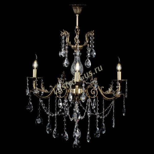 Люстра бронзовая Кассандра Алфея №3/1 звездочка в Магнитогорске Гусь Хрустальный