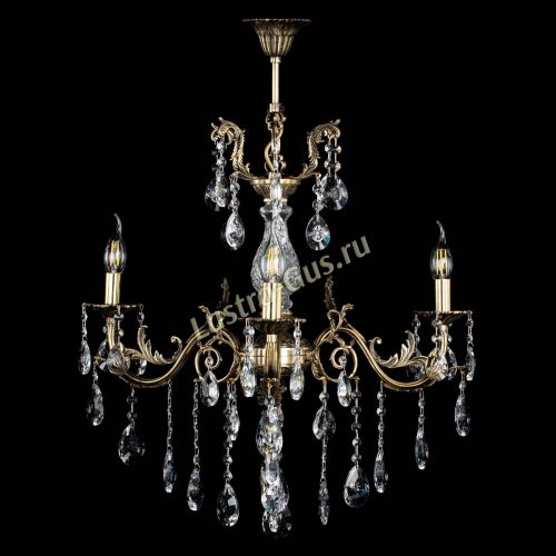 Люстра бронзовая Кассандра Алфея №3/2 звездочка в Магнитогорске Гусь Хрустальный