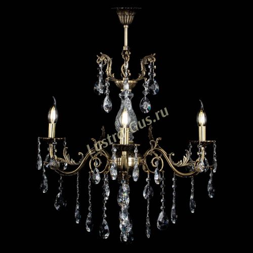 Люстра бронзовая Кассандра Алфея №3/2 звездочка в Магнитогорске Гусь Хрустальный