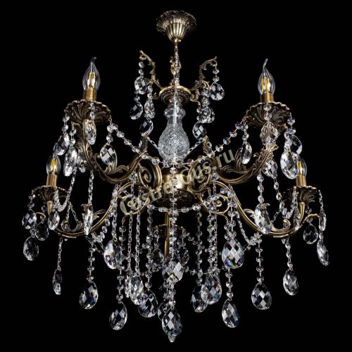 Люстра бронзовая Кассандра Алфея №5/1 баден в Магнитогорске Гусь Хрустальный