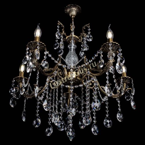 Люстра бронзовая Кассандра Алфея №5/1 баден в Магнитогорске Гусь Хрустальный