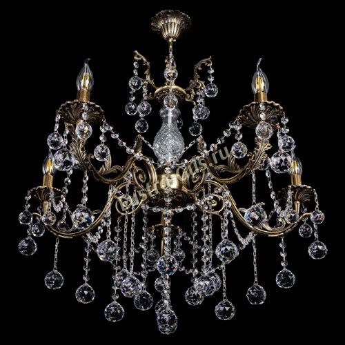 Люстра бронзовая Кассандра Алфея №5/1 шар в Магнитогорске Гусь Хрустальный