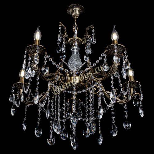 Люстра бронзовая Кассандра Алфея №5/1 журавлик в Магнитогорске Гусь Хрустальный