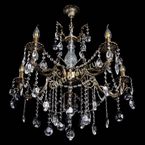 Люстра бронзовая Кассандра Алфея №5/1 звездочка в Магнитогорске Гусь Хрустальный