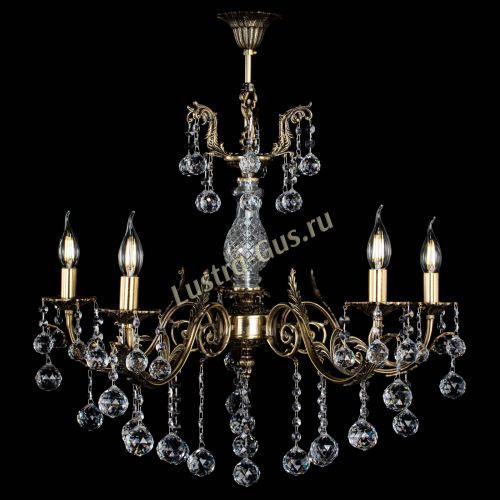 Люстра бронзовая Кассандра Алфея №5/2 шар в Магнитогорске Гусь Хрустальный