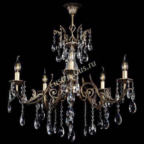 Люстра бронзовая Кассандра Алфея №5/2 журавлик в Магнитогорске Гусь Хрустальный