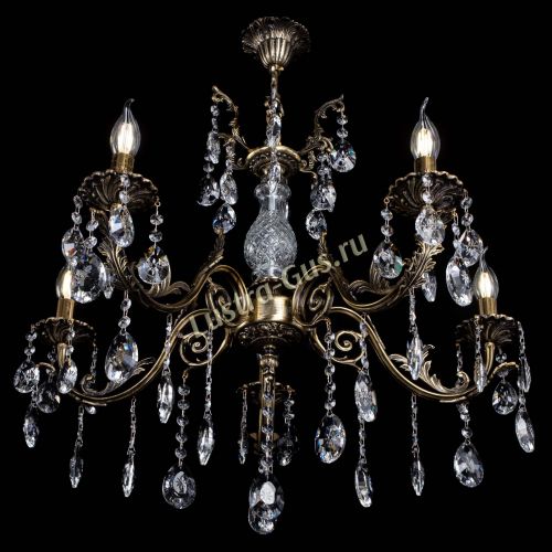 Люстра бронзовая Кассандра Алфея №5/2 звездочка в Магнитогорске Гусь Хрустальный