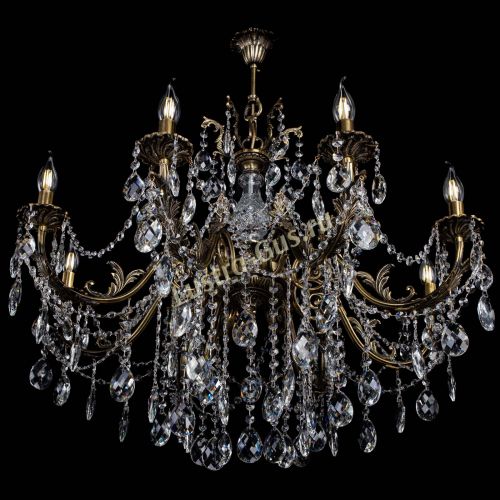 Люстра бронзовая Кассандра Алфея №8/1 баден в Магнитогорске Гусь Хрустальный