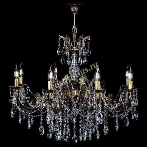 Люстра бронзовая Кассандра Алфея №8/1 журавлик в Магнитогорске Гусь Хрустальный