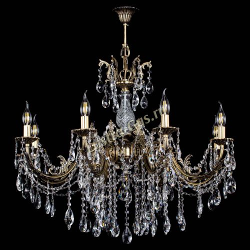 Люстра бронзовая Кассандра Алфея №8/1 журавлик в Магнитогорске Гусь Хрустальный