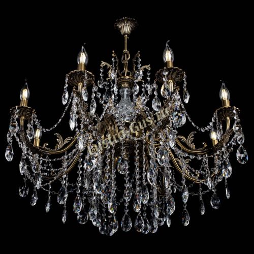 Люстра бронзовая Кассандра Алфея №8/1 журавлик в Магнитогорске Гусь Хрустальный