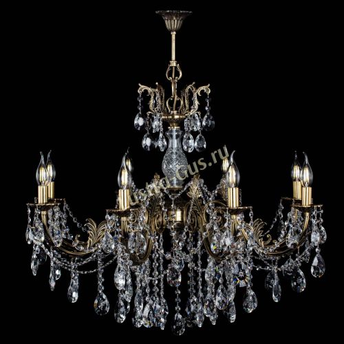 Люстра бронзовая Кассандра Алфея №8/1 звездочка в Магнитогорске Гусь Хрустальный