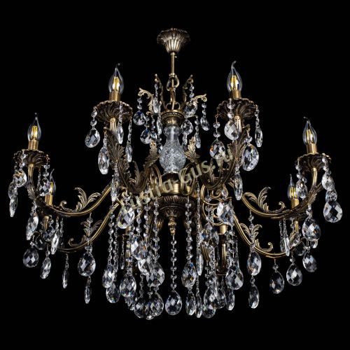 Люстра бронзовая Кассандра Алфея №8/2 баден в Магнитогорске Гусь Хрустальный