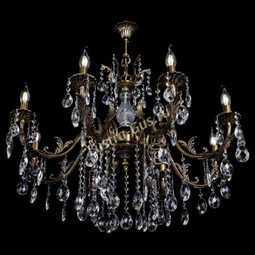 Люстра бронзовая Кассандра Алфея №8/2 баден в Магнитогорске Гусь Хрустальный