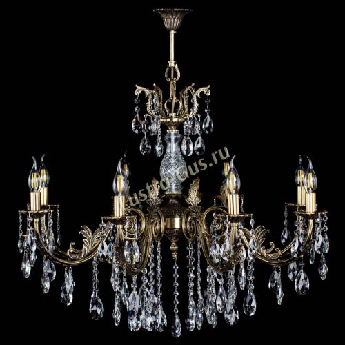 Люстра бронзовая Кассандра Алфея №8/2 журавлик в Магнитогорске Гусь Хрустальный