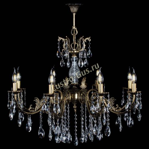 Люстра бронзовая Кассандра Алфея №8/2 журавлик в Магнитогорске Гусь Хрустальный