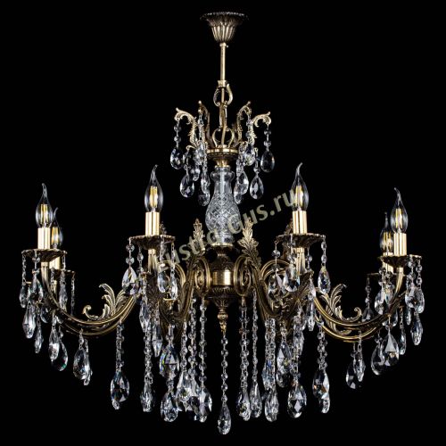 Люстра бронзовая Кассандра Алфея №8/2 журавлик в Магнитогорске Гусь Хрустальный