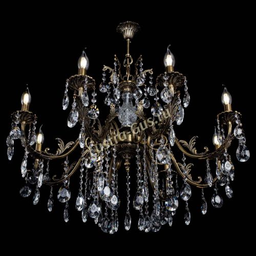 Люстра бронзовая Кассандра Алфея №8/2 звездочка в Магнитогорске Гусь Хрустальный